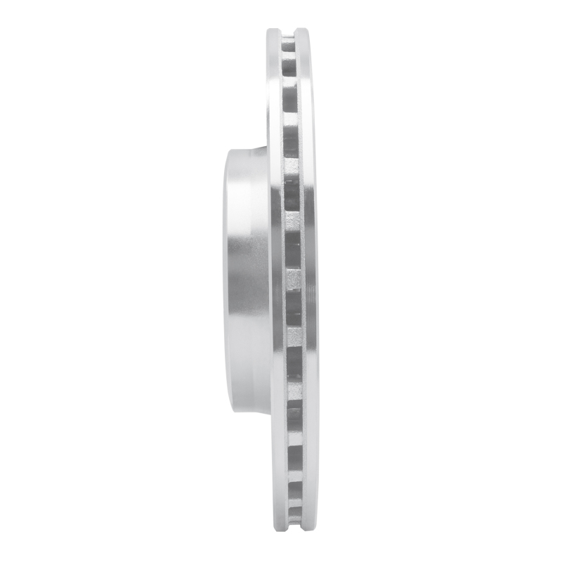 Audi A4 Quattro Brake Rotor (1) - Front Left - R1 Concepts - Drilled & Slotted - Silver - `08-`25